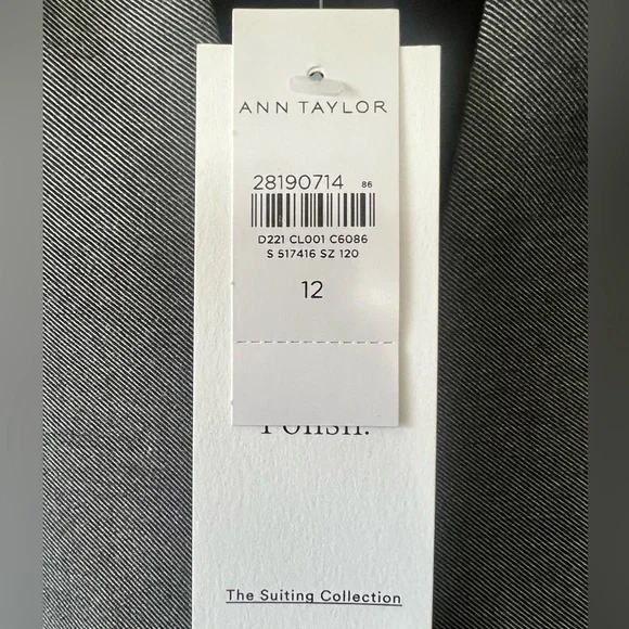 Women's Gray Blazer, Size 12 - Picture 4 of 15